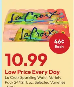 Stater Bros La Croix Sparkling Water Variety Pack offer