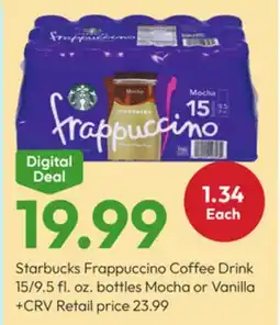 Stater Bros Starbucks Frappuccino Coffee Drink offer
