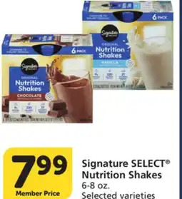 Vons Signature SELECT Nutrition Shakes offer