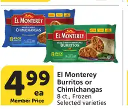 Vons El Monterey Burritos or Chimichangas offer