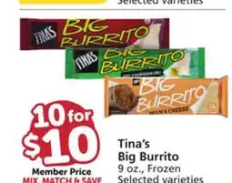 Vons Tina's Big Burrito offer