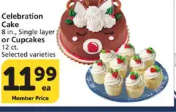 Vons Celebration Cake 8 in., Single layer or Cupcakes 12 ct offer