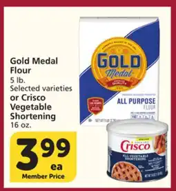 Vons Gold Medal Flour 5 lb. or Crisco Vegetable Shortening 16 oz offer
