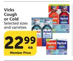 Vons Vicks Cough or Cold offer
