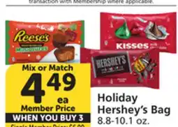 Vons Holiday Hershey's Bag offer