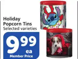 Vons Holiday Popcorn Tins offer