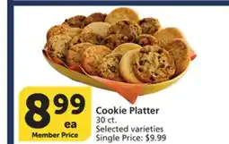 Vons Cookie Platter offer