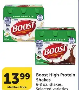 Vons Boost High Protein Shakes offer