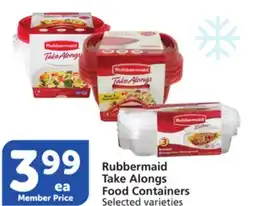 Vons Rubbermaid Take Alongs Food Containers offer