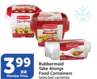 Vons Rubbermaid Take Alongs Food Containers offer
