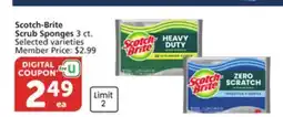 Vons Scotch-Brite Scrub Sponges offer