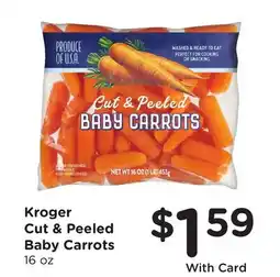 Ralphs Kroger Cut & Peeled Baby Carrots offer
