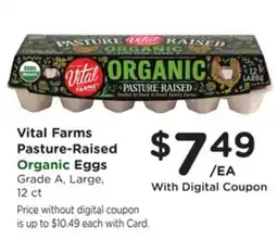Ralphs Vital Farms Pasture-Raised Eggs Organic Eggs offer