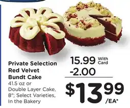 Ralphs Private Selection Red Velvet Bundt Cake offer