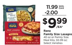 Ralphs Rana Family Size Lasagna offer