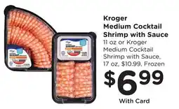 Ralphs Kroger Medium Cocktail Shrimp with Sauce offer