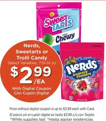 Ralphs Nerds, Sweetarts or Trolli Candy offer
