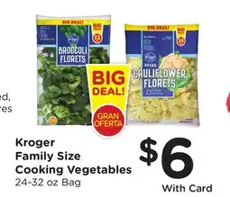 Ralphs Kroger Family Size Cooking Vegetables offer