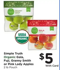 Ralphs Simple Truth Gala, Fuji, Granny Smith or Pink Lady Apples offer