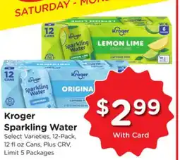 Ralphs Kroger Sparkling Water offer