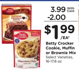 Ralphs Betty Crocker Cookie, Muffin or Brownie Mix offer