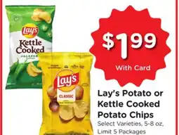 Ralphs Lay's Potato or Kettle Cooked Potato Chips offer