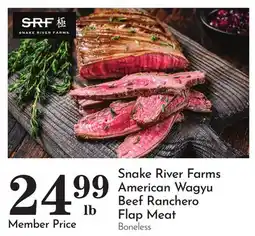 Pavilions Snake River Farms American Wagyu Beef Ranchero Flap Meat offer
