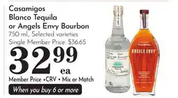 Pavilions Casamigos Blanco Tequila or Angels Envy Bourbon offer