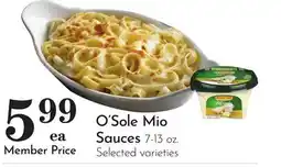 Pavilions O'Sole Mio Sauces offer