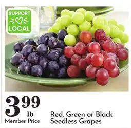 Pavilions Red, Green or Black Seedless Grapes offer