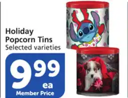 Pavilions Holiday Popcorn Tins offer