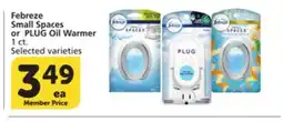Pavilions Febreze Small Spaces or PLUG Oil Warmer offer