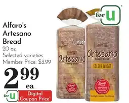 Pavilions Alfaro's Artesano Bread offer