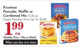 Pavilions Krusteaz Pancake, Waffle or Cornbread Mix offer