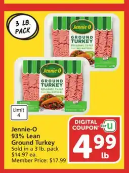 Albertsons Jennie-O 93% Lean Ground Turkey offer