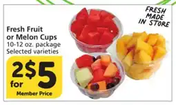 Albertsons Fresh Fruit or Melon Cups offer