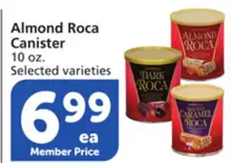 Albertsons Almond Roca Canister offer