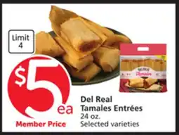 Albertsons Del Real Tamales Entrées offer