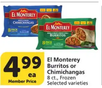 Albertsons El Monterey Burritos or Chimichangas offer