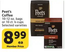 Albertsons Peet's Coffee offer