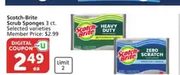 Albertsons Scotch-Brite Scrub Sponges offer