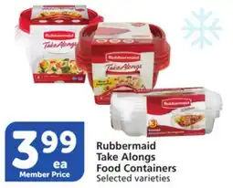 Albertsons Rubbermaid Take Alongs Food Containers offer