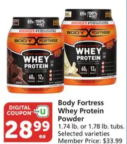 Albertsons Body Fortress Whey Protein Powder offer