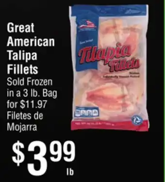 Smart & Final Great American Talipa Fillets offer