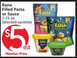Albertsons Rana Filled Pasta or Sauce offer
