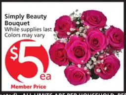 Albertsons Simply Beauty Bouquet offer