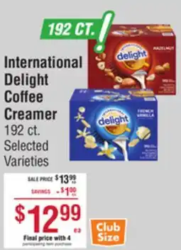 Smart & Final International Delight Coffee Creamer offer