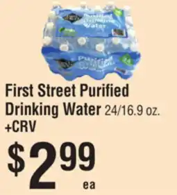 Smart & Final First Street Purified Drinking Water offer