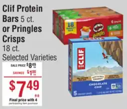 Smart & Final Clif Protein Bars or Pringles Crisps offer