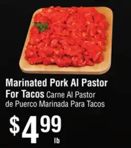 Smart & Final Marinated Pork Al Pastor For Tacos offer